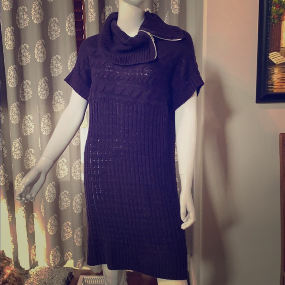 Purple sweater dress L